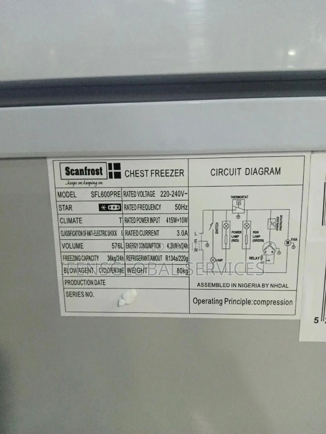 Scanfrost Freezer SFR600