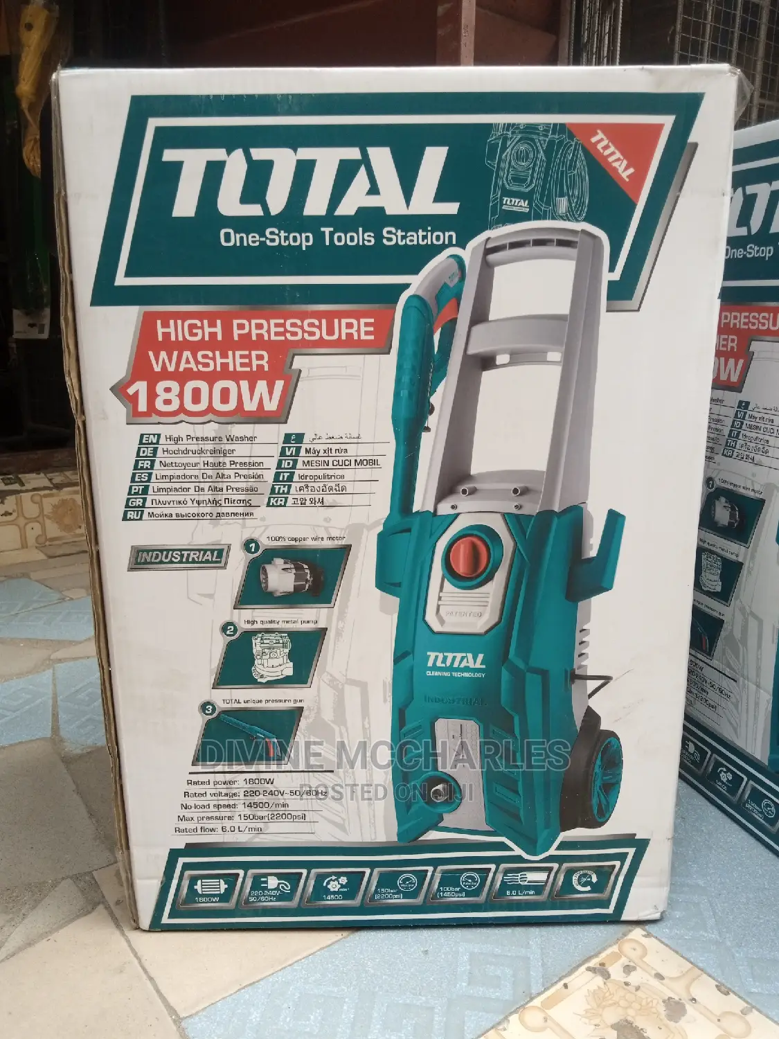 1800w Total Pressure Washer