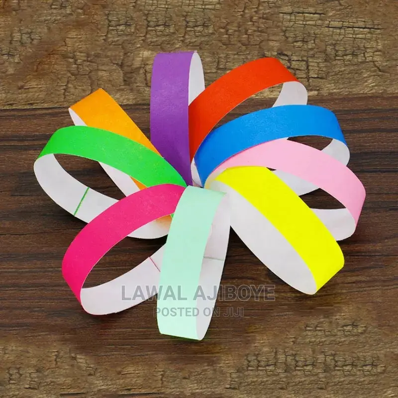 100pcs Count Wristbands 3/4 Paper Wristbands for Event