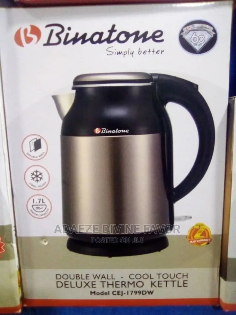 Binatone Double Wall Deluxe Thermo Kettle 1.7 Litres