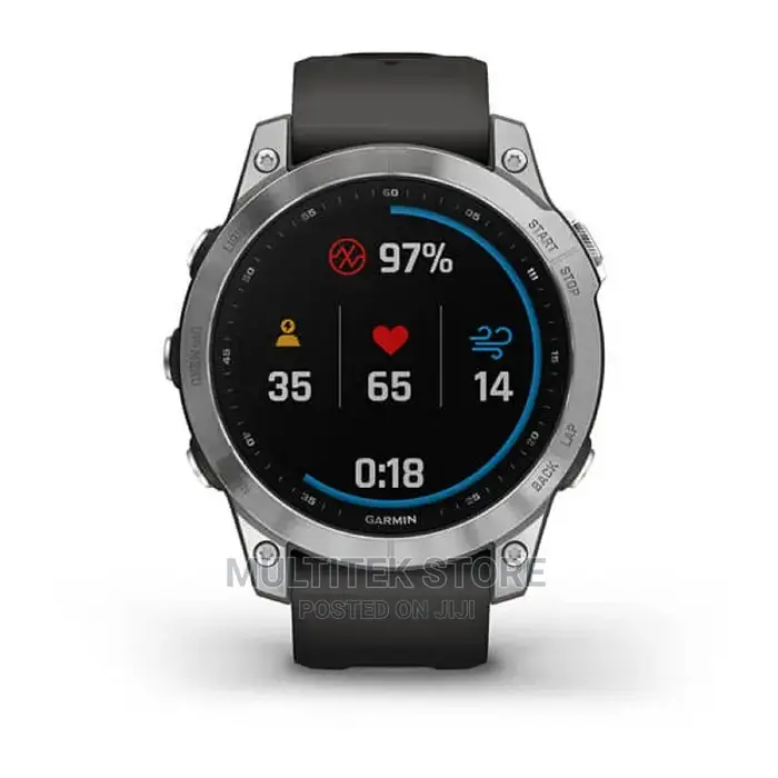 Garmin Fenix 7, Standard Edition - Silver With Graphite Band