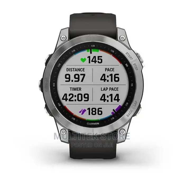 Garmin Fenix 7, Standard Edition - Silver With Graphite Band