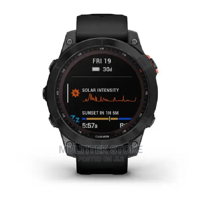 Garmin Fenix 7, Solar Edition - Slate Grey With Black Band