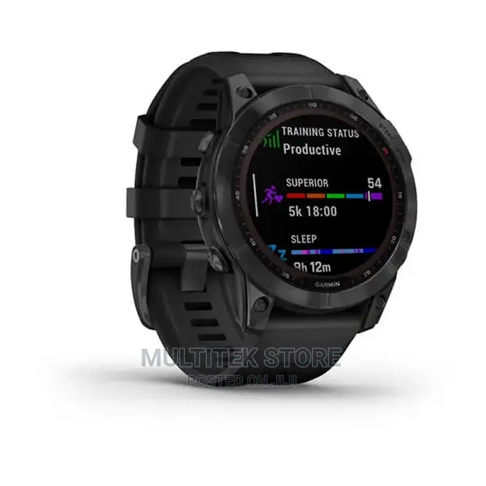 Garmin Fenix 7, Solar Edition - Slate Grey With Black Band