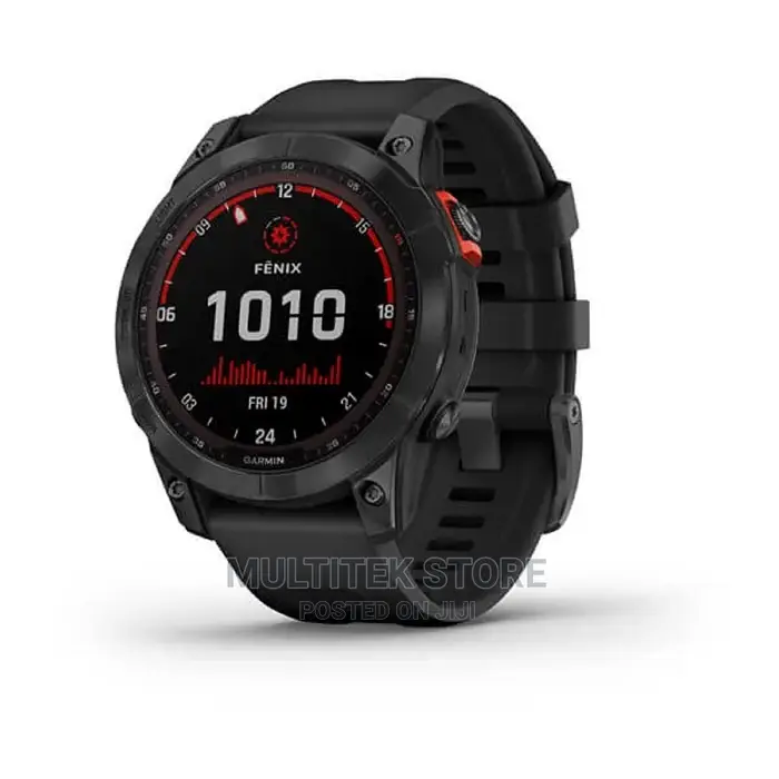 Garmin Fenix 7, Solar Edition - Slate Grey With Black Band