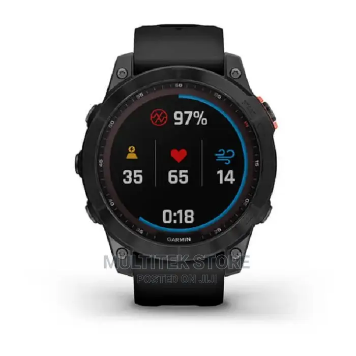 Garmin Fenix 7, Solar Edition - Slate Grey With Black Band