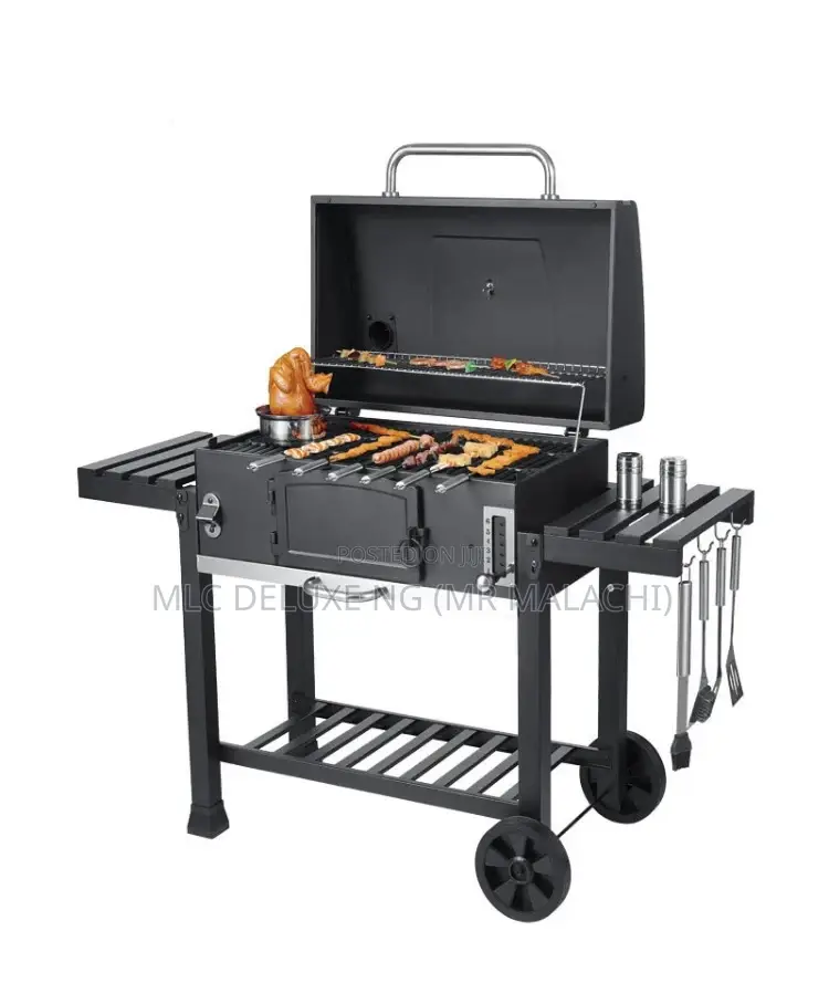 Outdoor Charcoal BBQ Griller/Adjustable Charcoal Barbecue