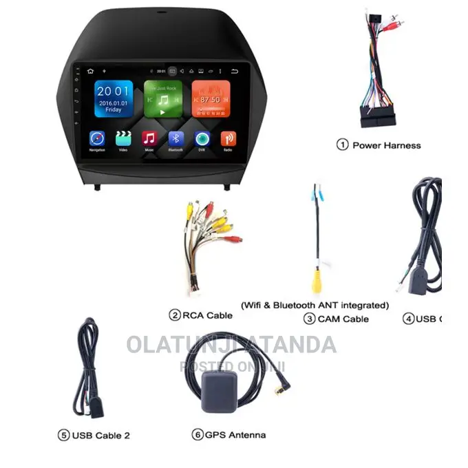 Hyundai Tuscon IX35 2012-2014 Android Playr,Navigatn+Rse Cam
