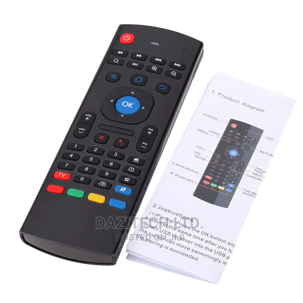 Air Mouse With Keyboard Wireless Motion Smart