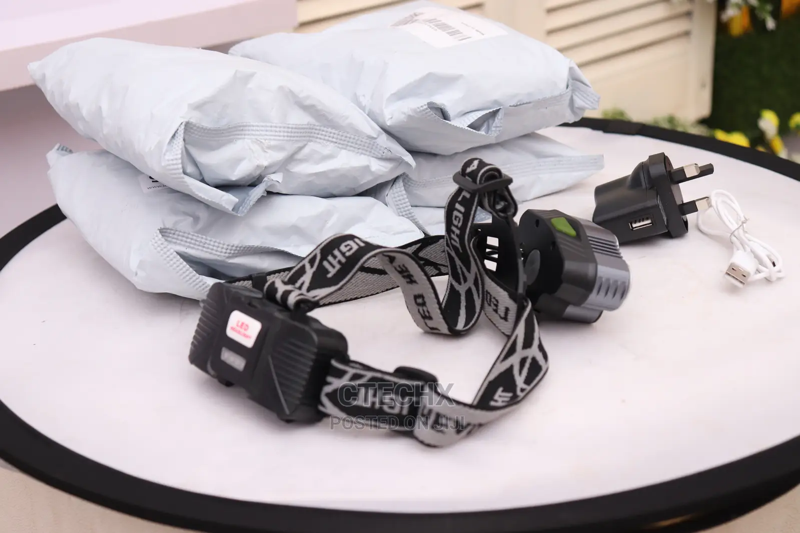 Water Resistant Super Bright LED Headlamp 5000lm - 3X T6, 2X