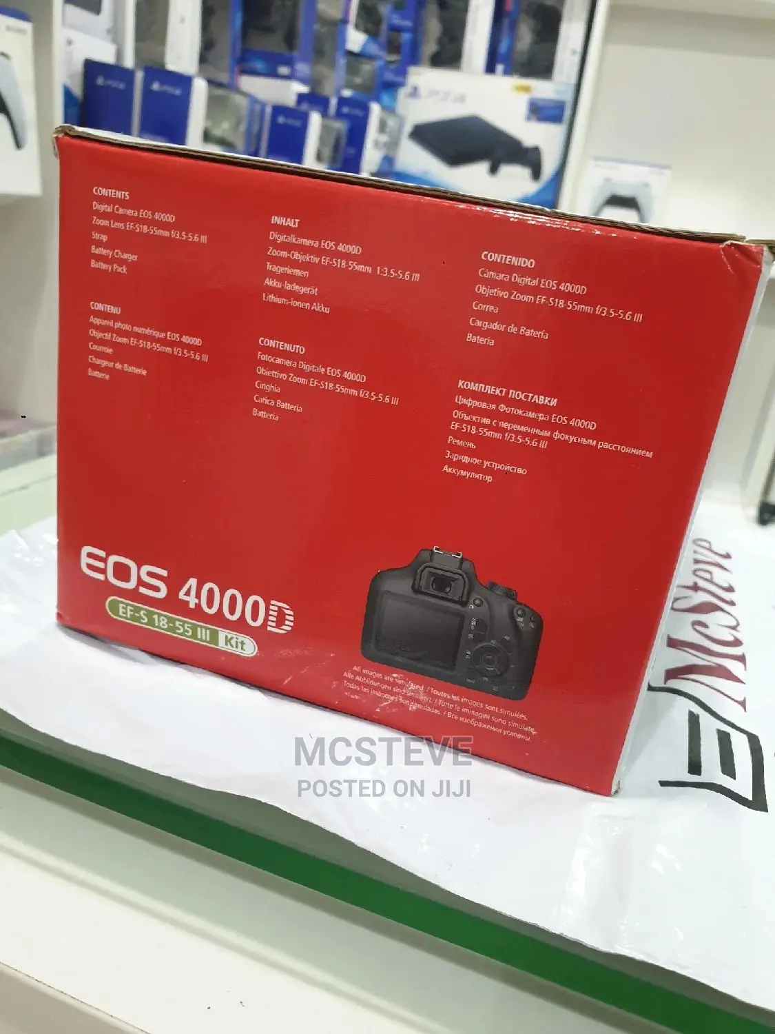 Canon EOS 4000D DSLR Camera With 18 - 55MM Lens