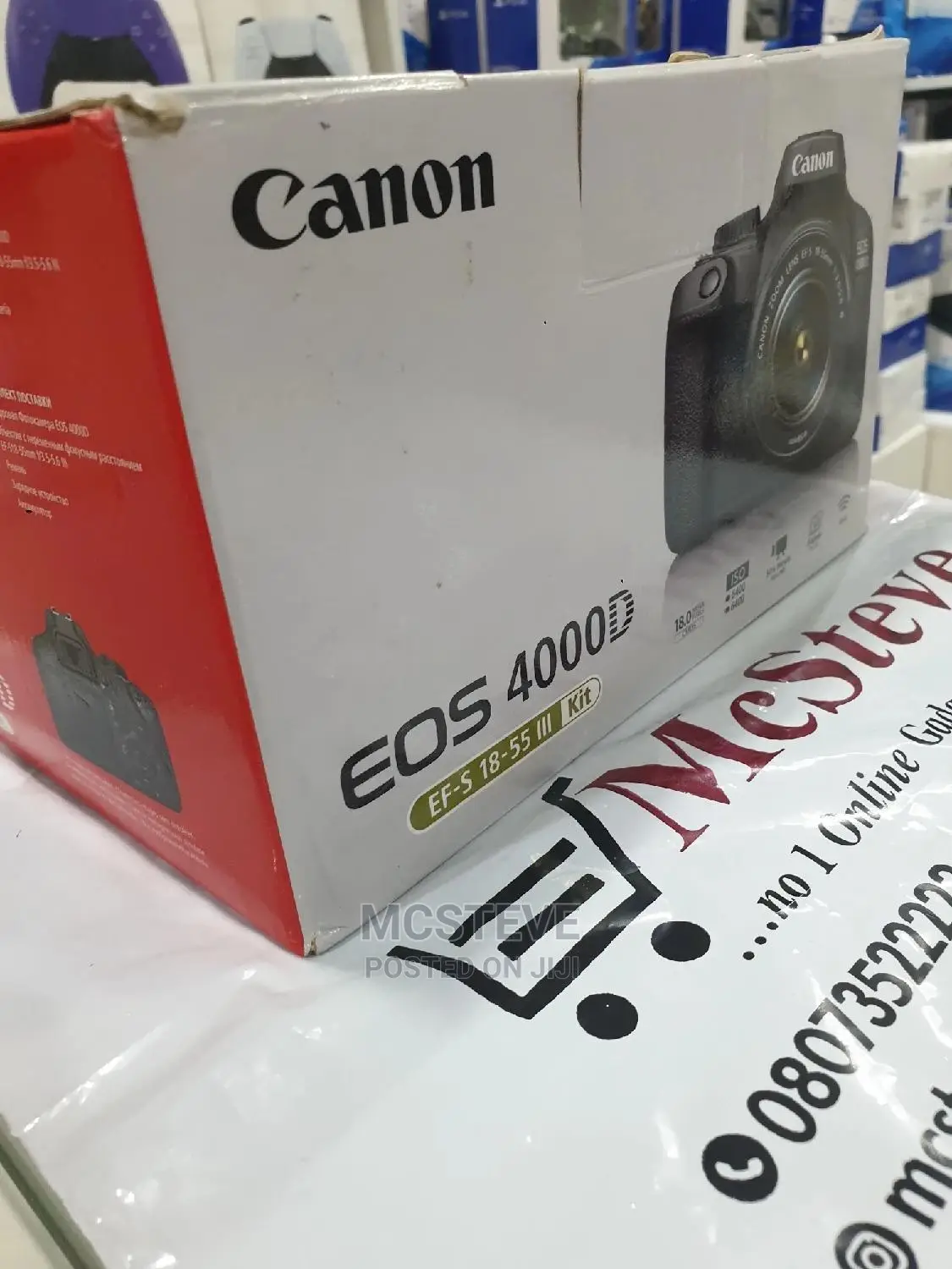 Canon EOS 4000D DSLR Camera With 18 - 55MM Lens