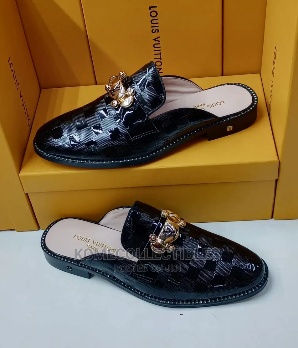 Mens Fashion Half Cut Slip on Shoes