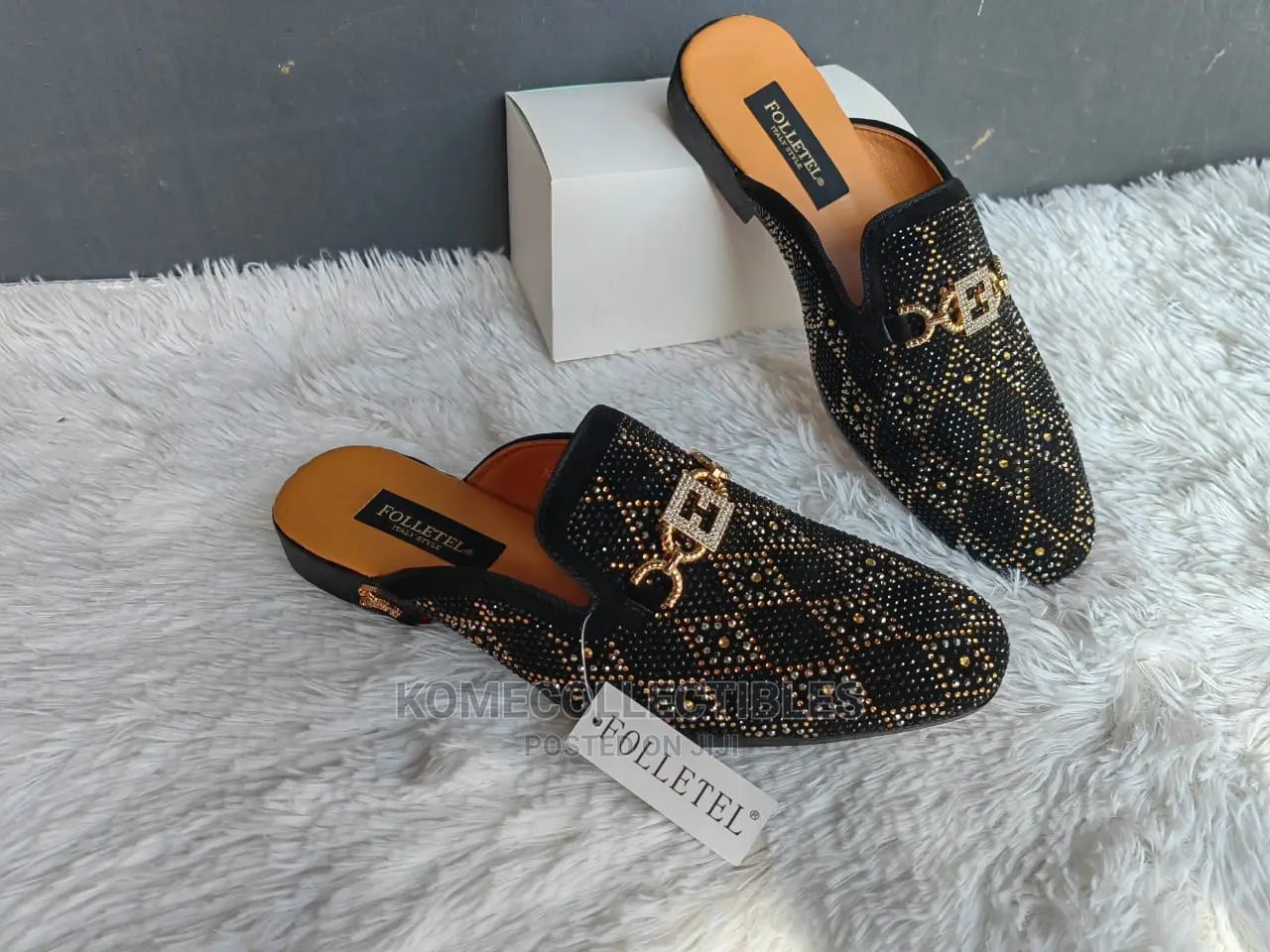 Mens Fashion Half Cut Slip on Shoes