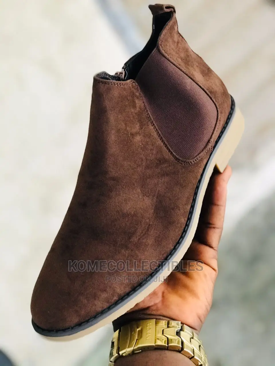Mens Top Quality Boot Suede Shoe