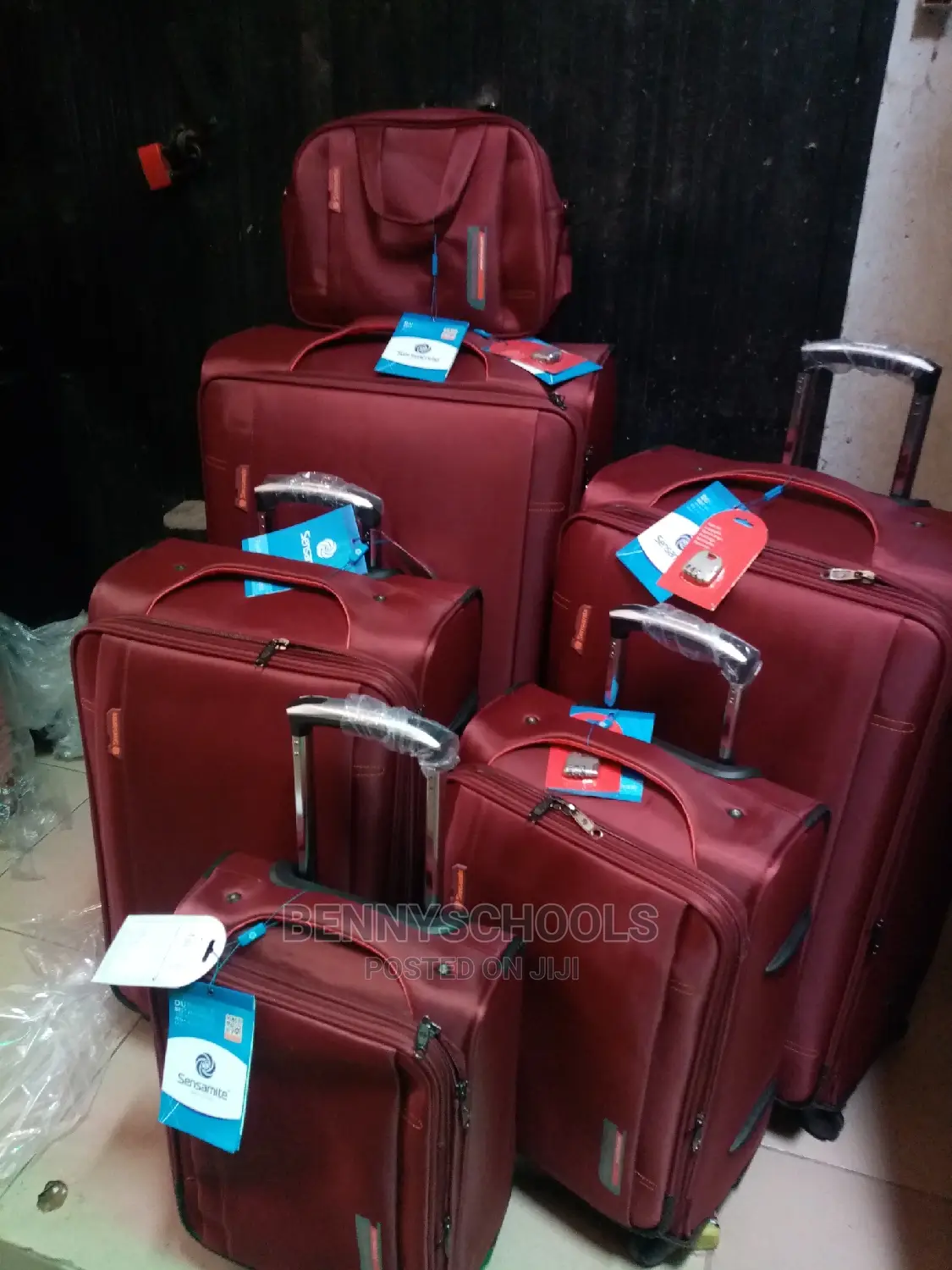 Set of 6 Imported Sensamite Classic Traveling Luggage Boxes