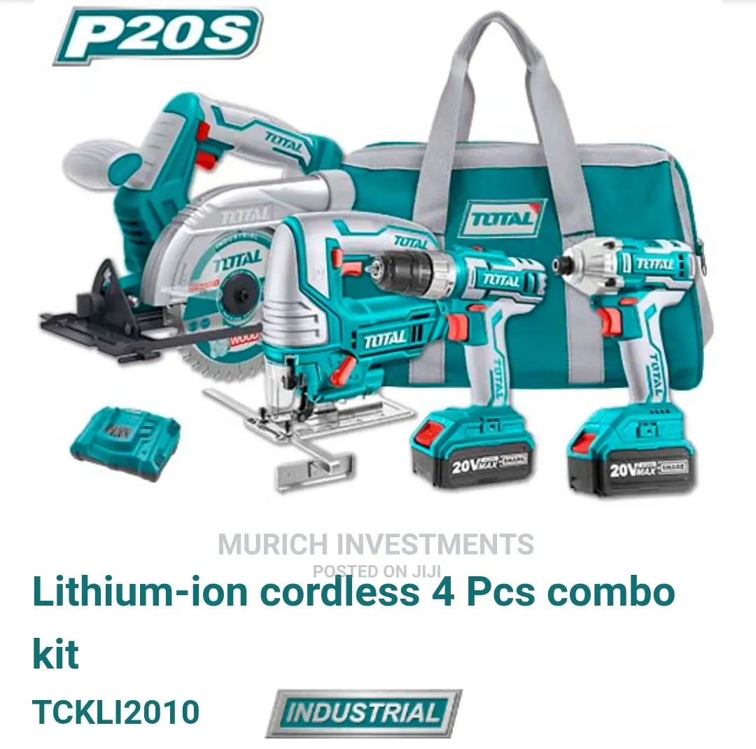 Total Li-Ion Cordless 4pcs Combo KIT 20V 4ah