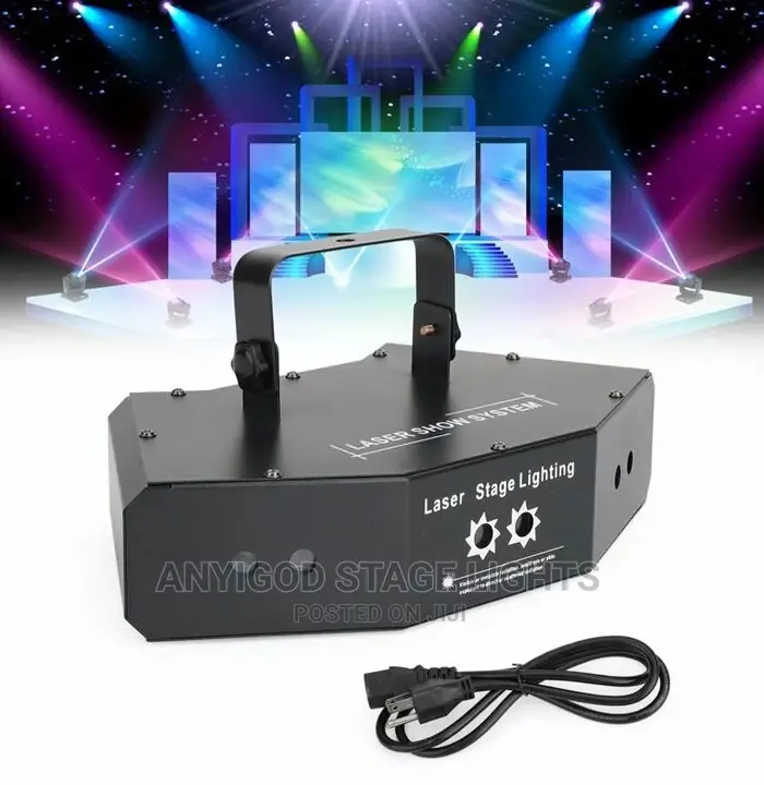 High Quality RGB 6 Eye Lens Scan Laser Light DMX Control