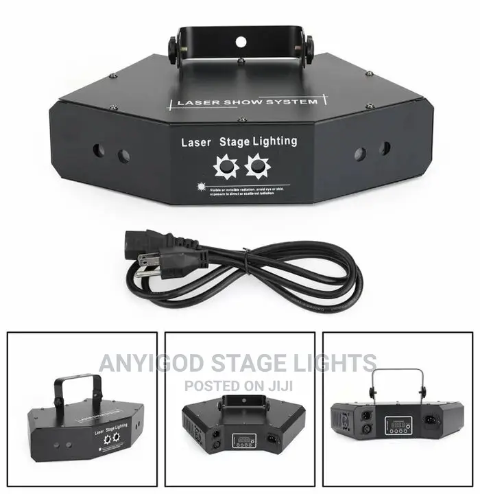 High Quality RGB 6 Eye Lens Scan Laser Light DMX Control