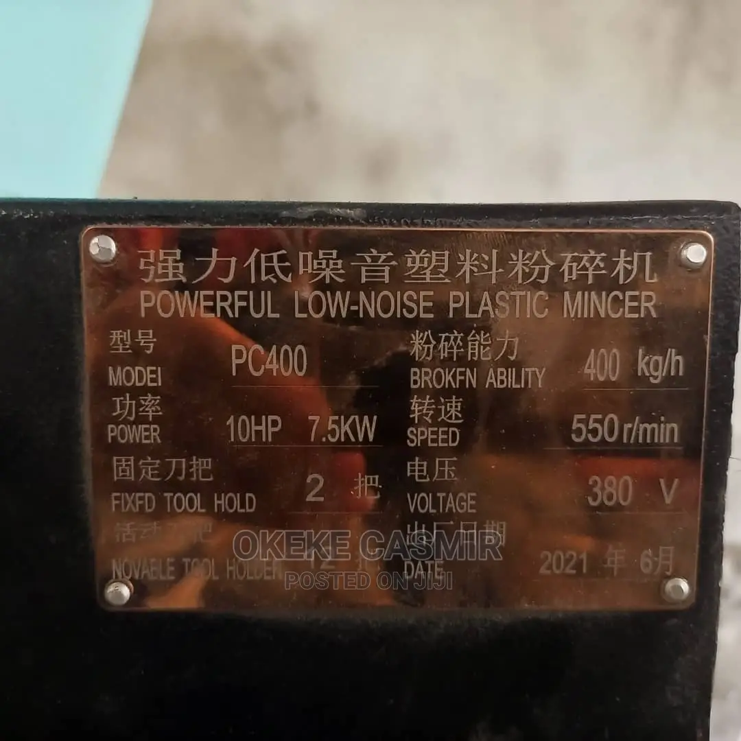Plastic Crusher 10hp