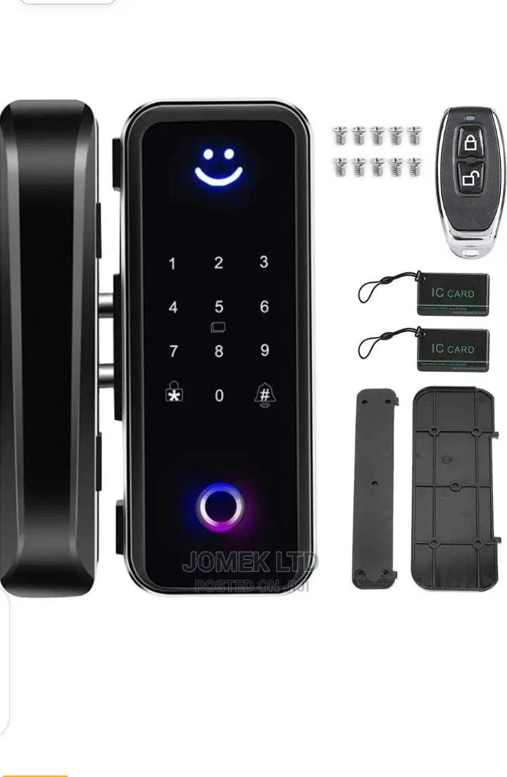 Glass Door Fingerprint Lock, Password/Card/Bluetooth App