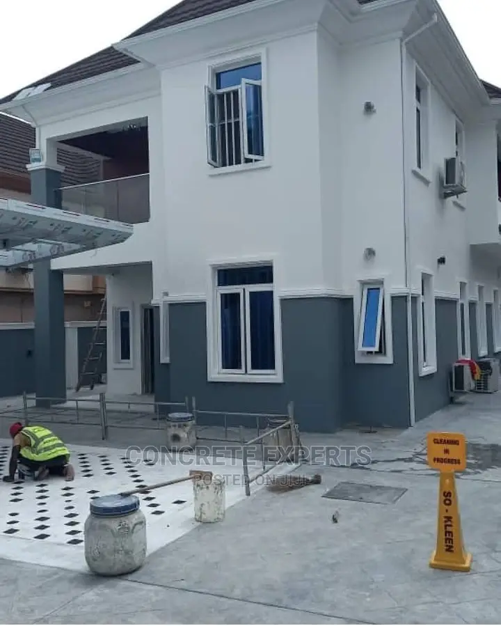 Lekki Ajah Stamped Concrete Floor