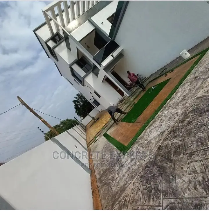 Sharp Concrete Stamped Floors Installation