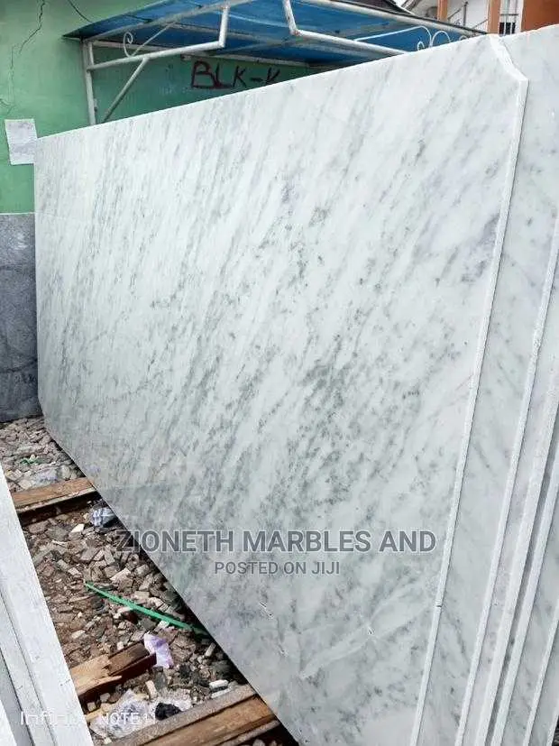 Italian White Carara Marble Slab Big Sheet