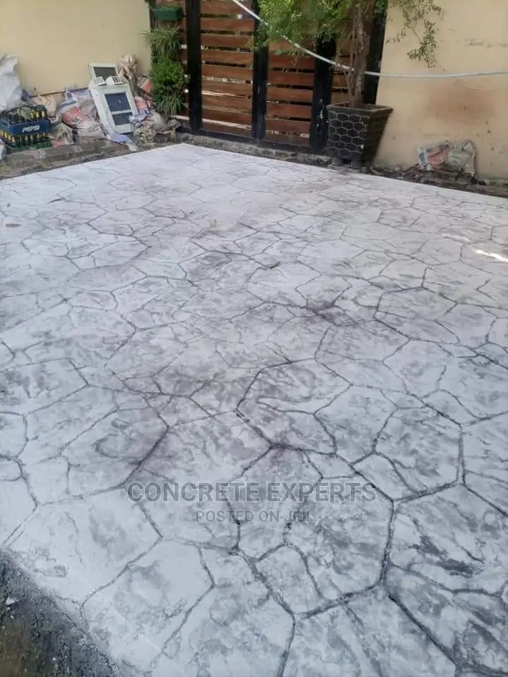 Lekki Ikota Stamped Concrete Floor