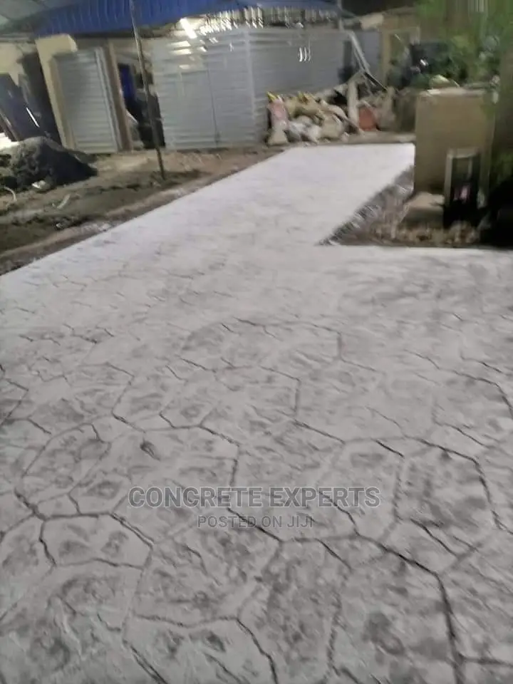 Real Concrete Stamped Floor
