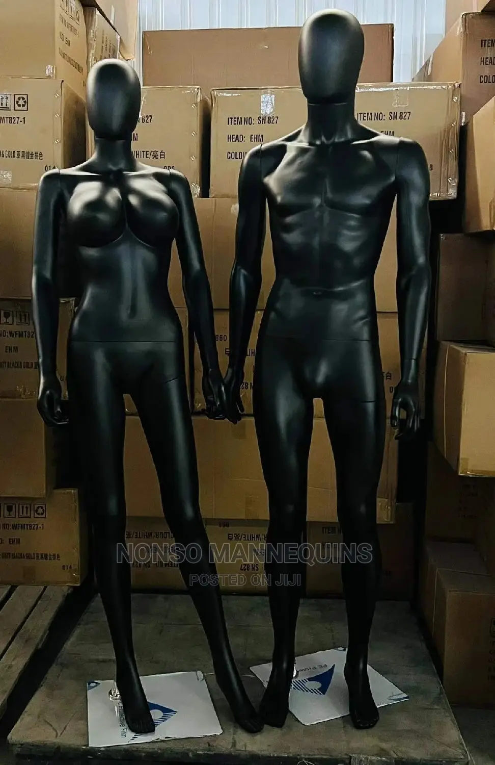 Black Full Body Male Display New Imported Mannequin