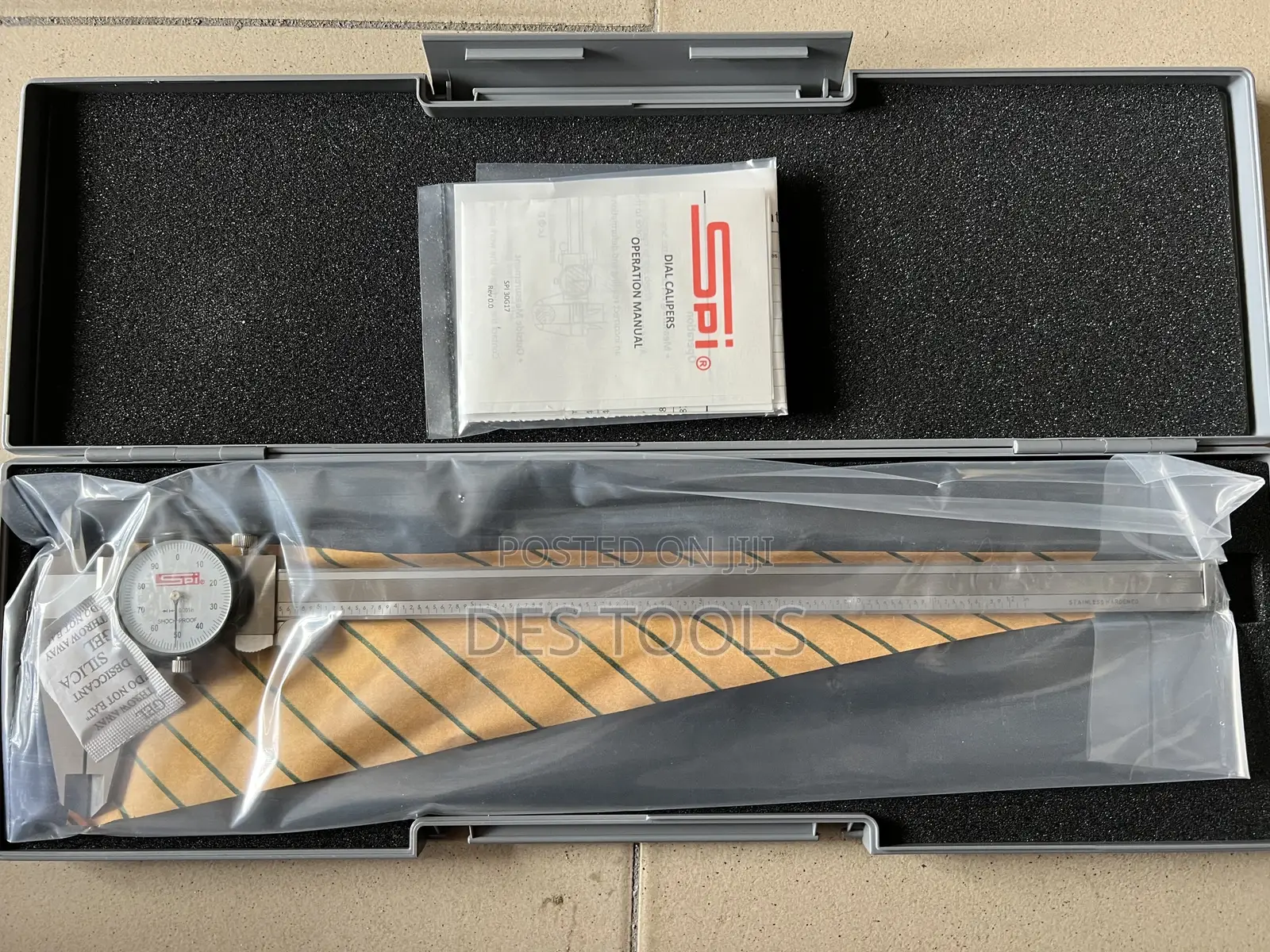 SPI Dial Caliper 0-12" White Dial Face