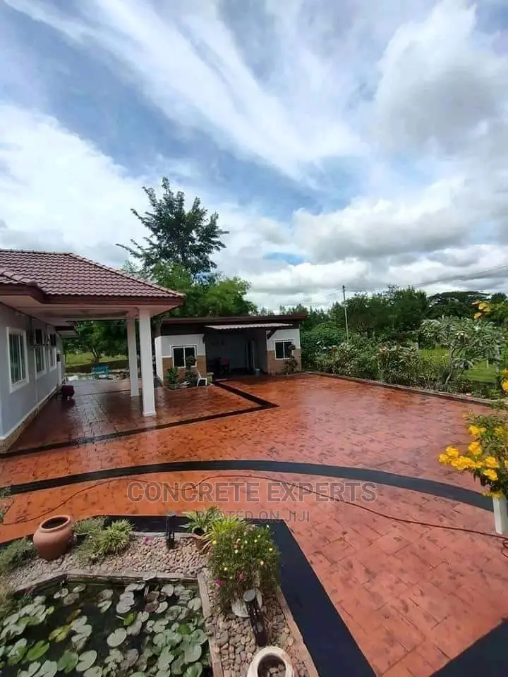 Housing Stamped Concrete Floor