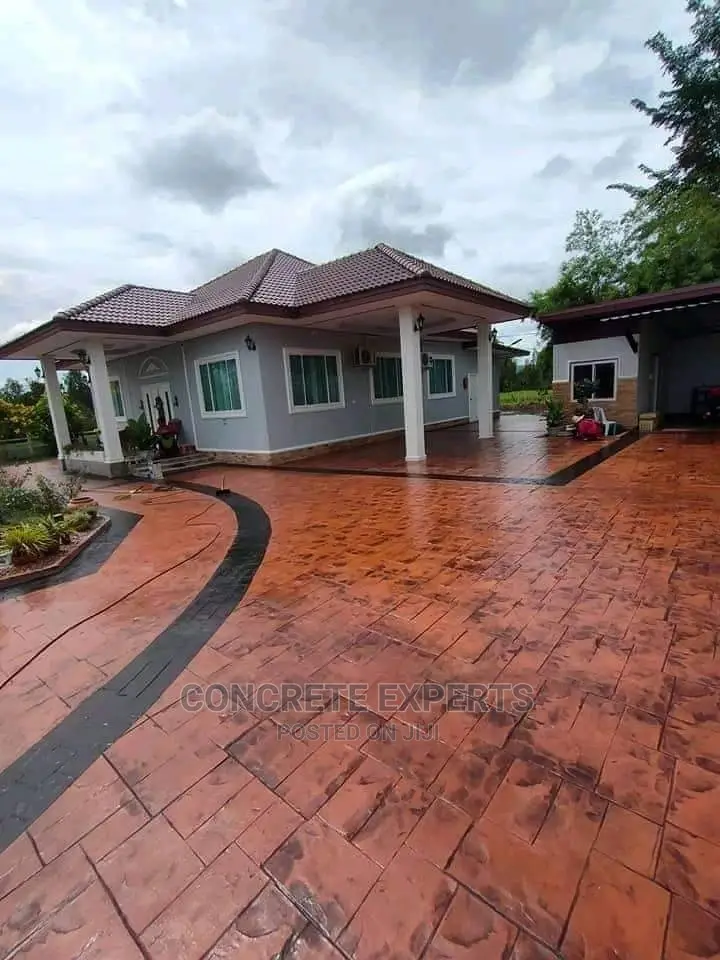 Housing Stamped Concrete Floor