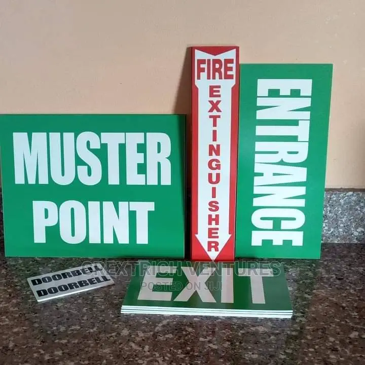 Fire Safety's Signs.