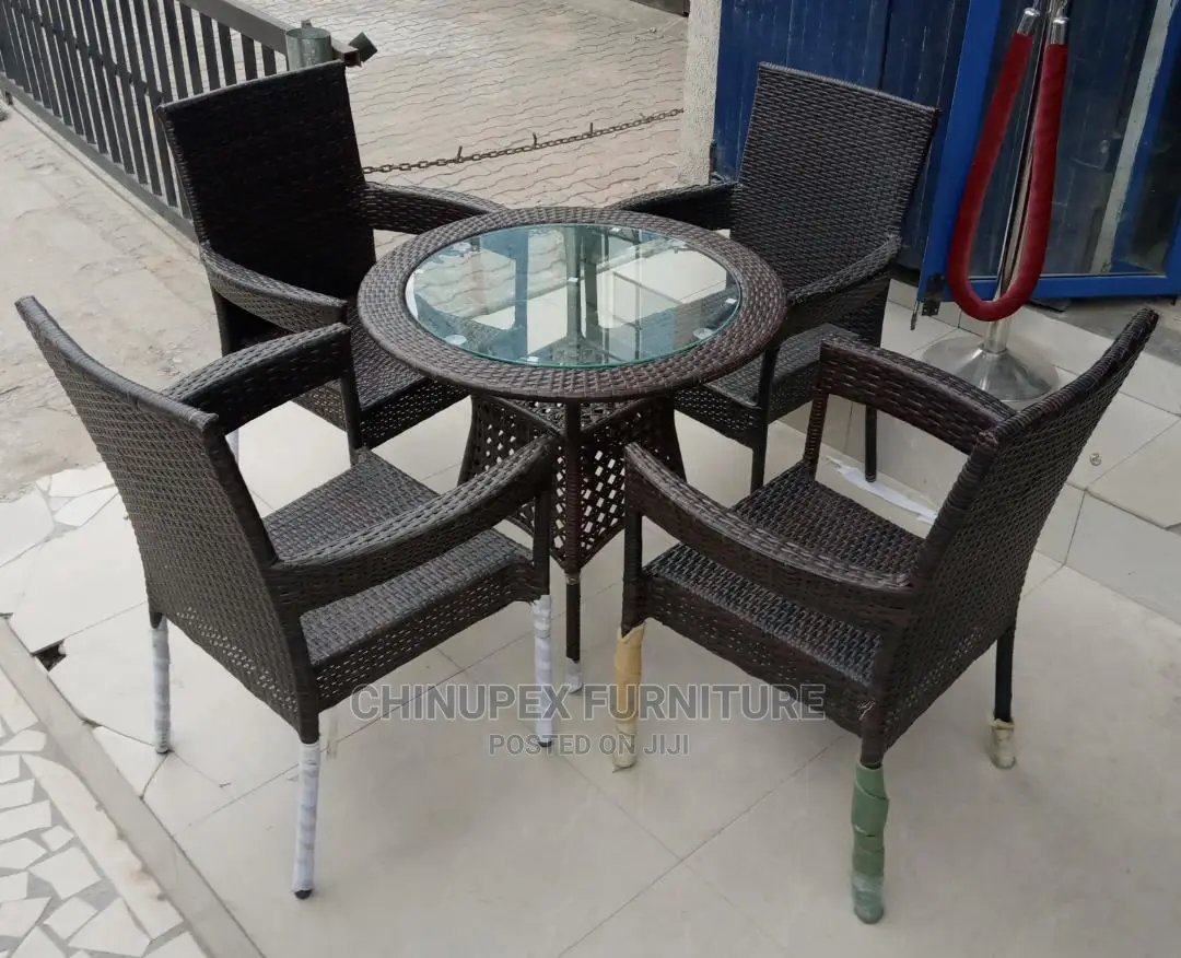 Rattan Cane Chairs and Table