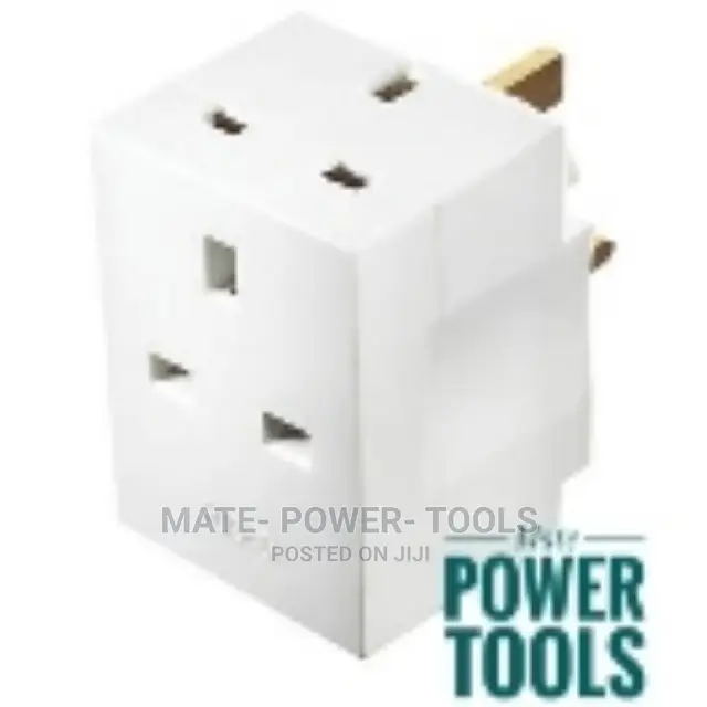 Masterplug 13A Fused 3-way Plug Adaptor