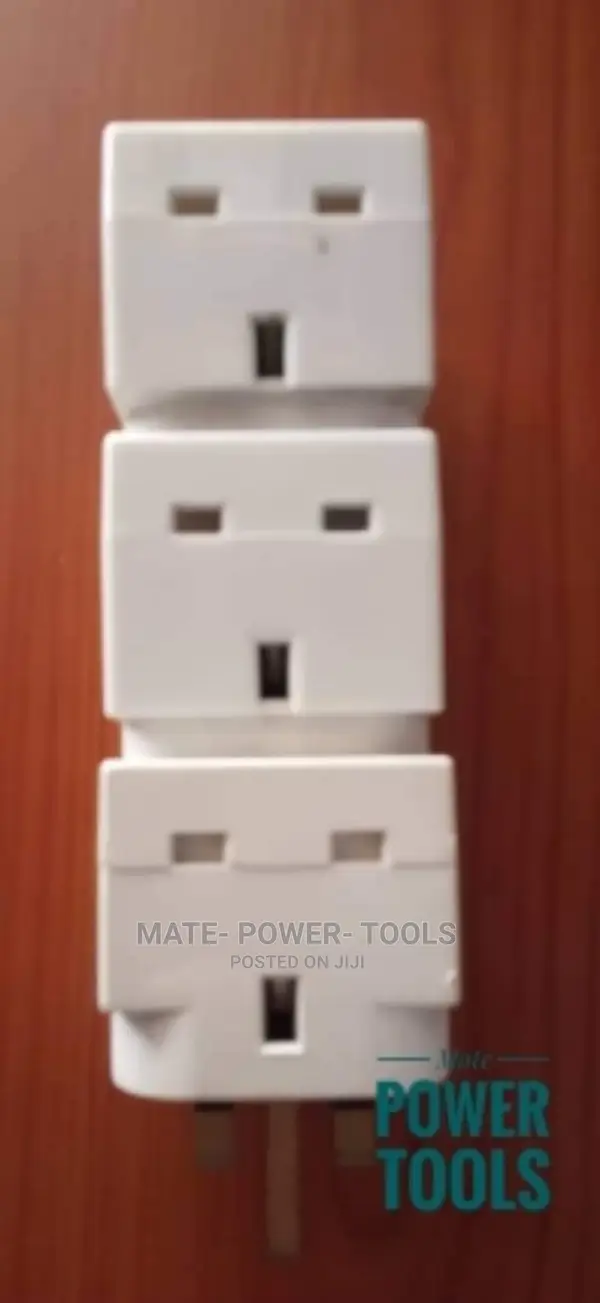 Masterplug 13A Fused 3-way Plug Adaptor