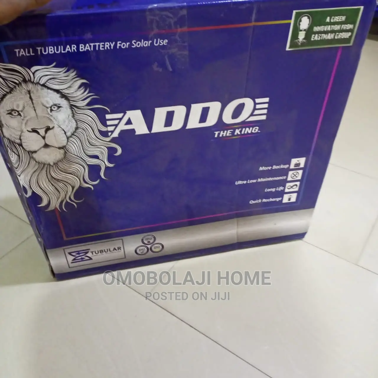 Addo Tubular Battery 220ah/ 12 Volt