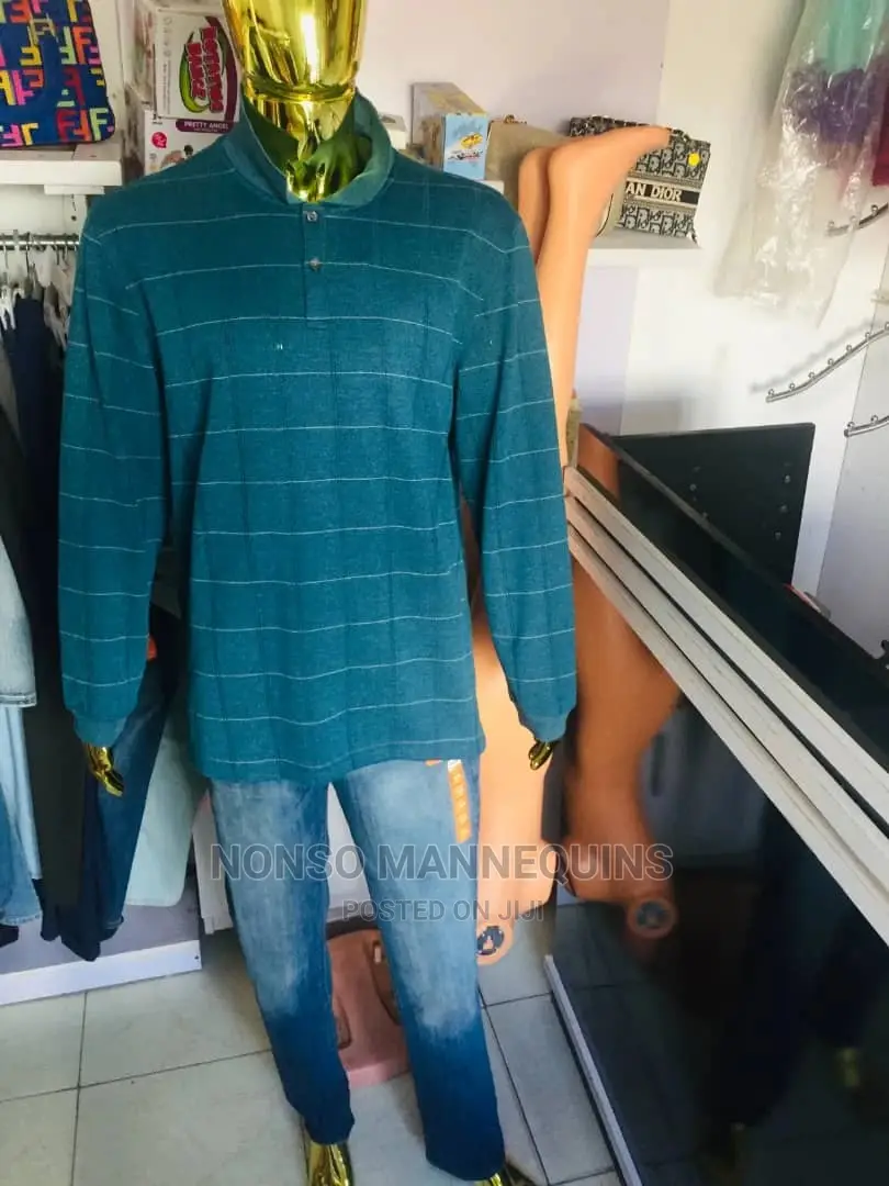 Brand New Faceless Gold Chrome Male Mannequin