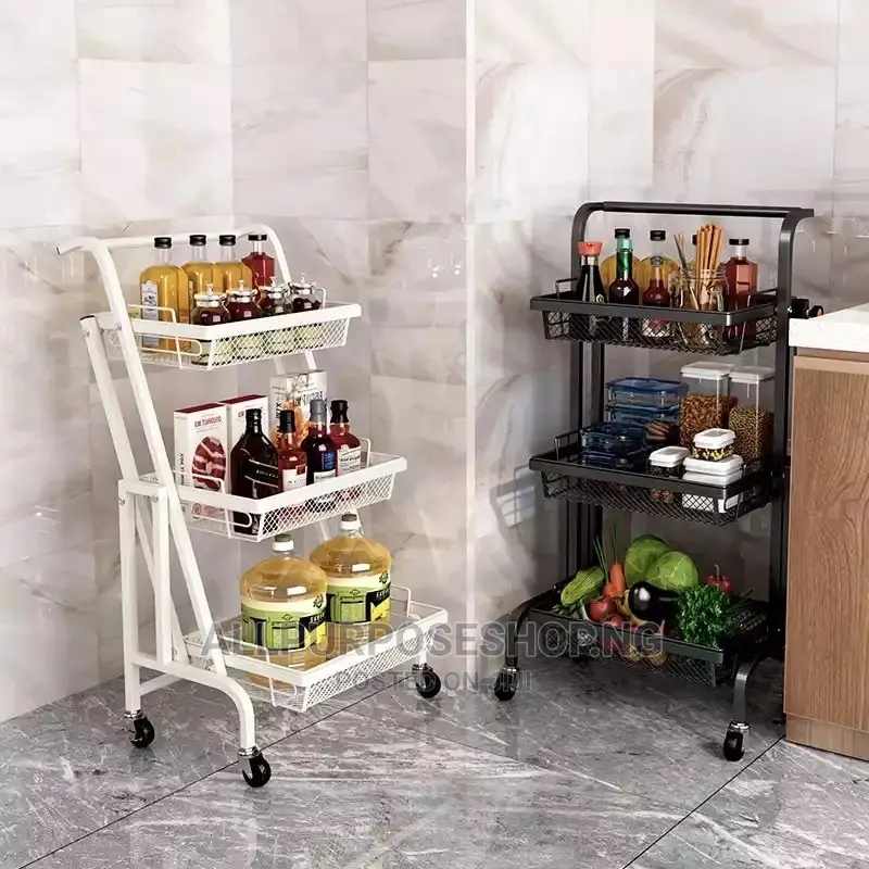 3 Tier Trolley Storage Rack