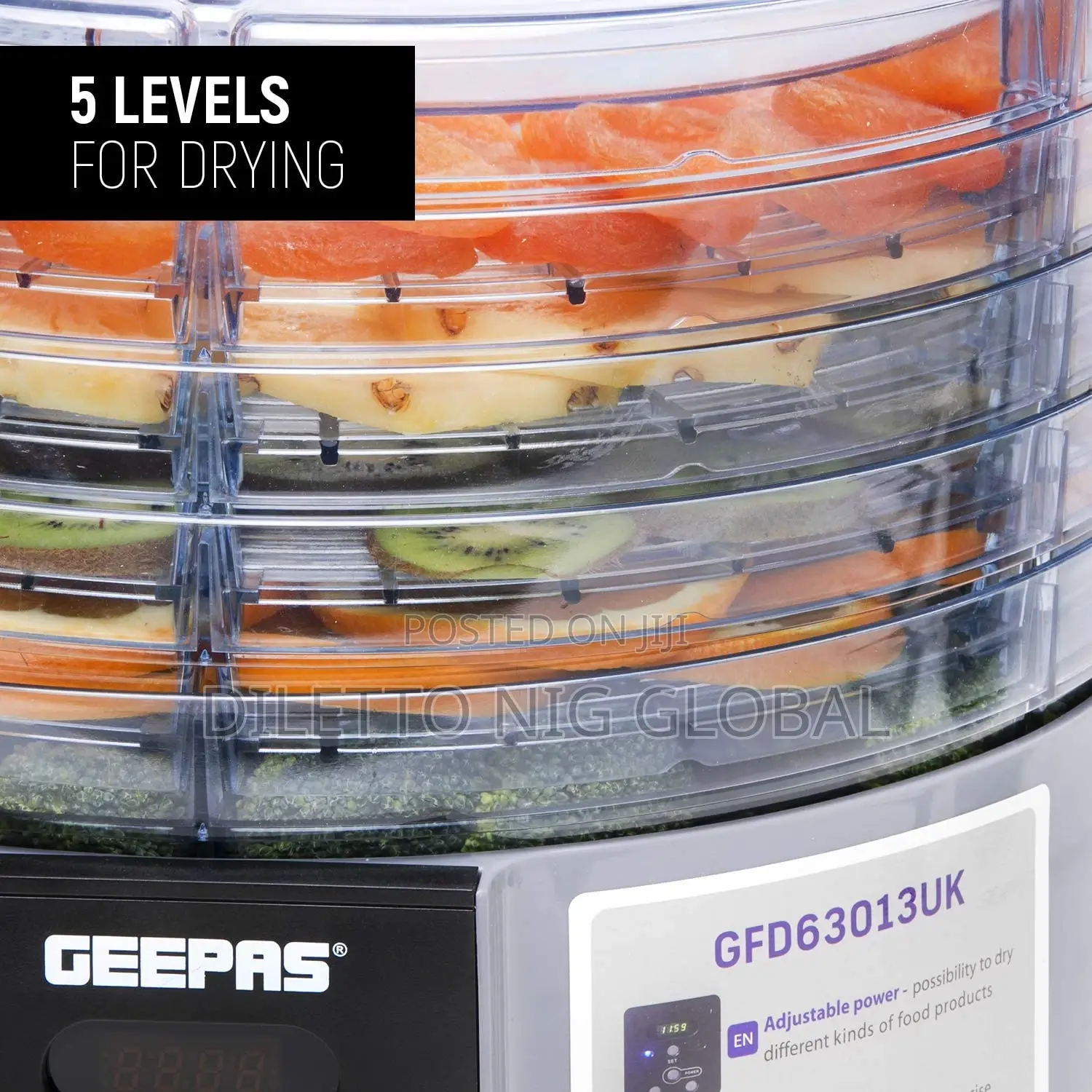 Geepas 5 Tier Digital Food Dehydrator