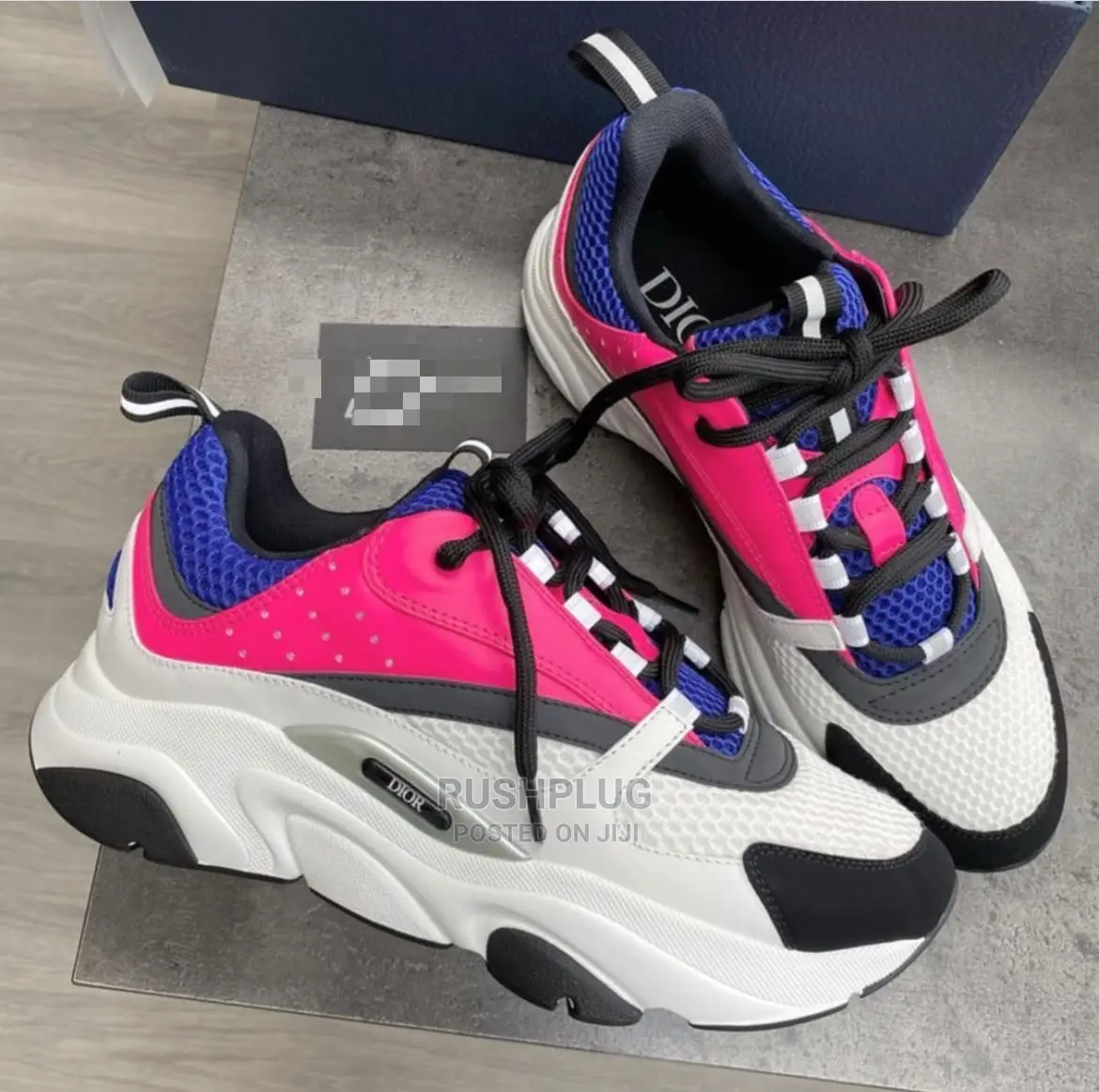 New CHRISTIAN Dior Bb2 “Pink/Blue”Sneakers