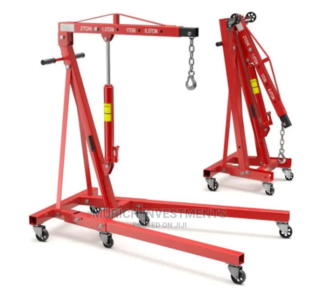 2T Hydraulic Workshop Crane Car Lifting Tool Vehicle Repair