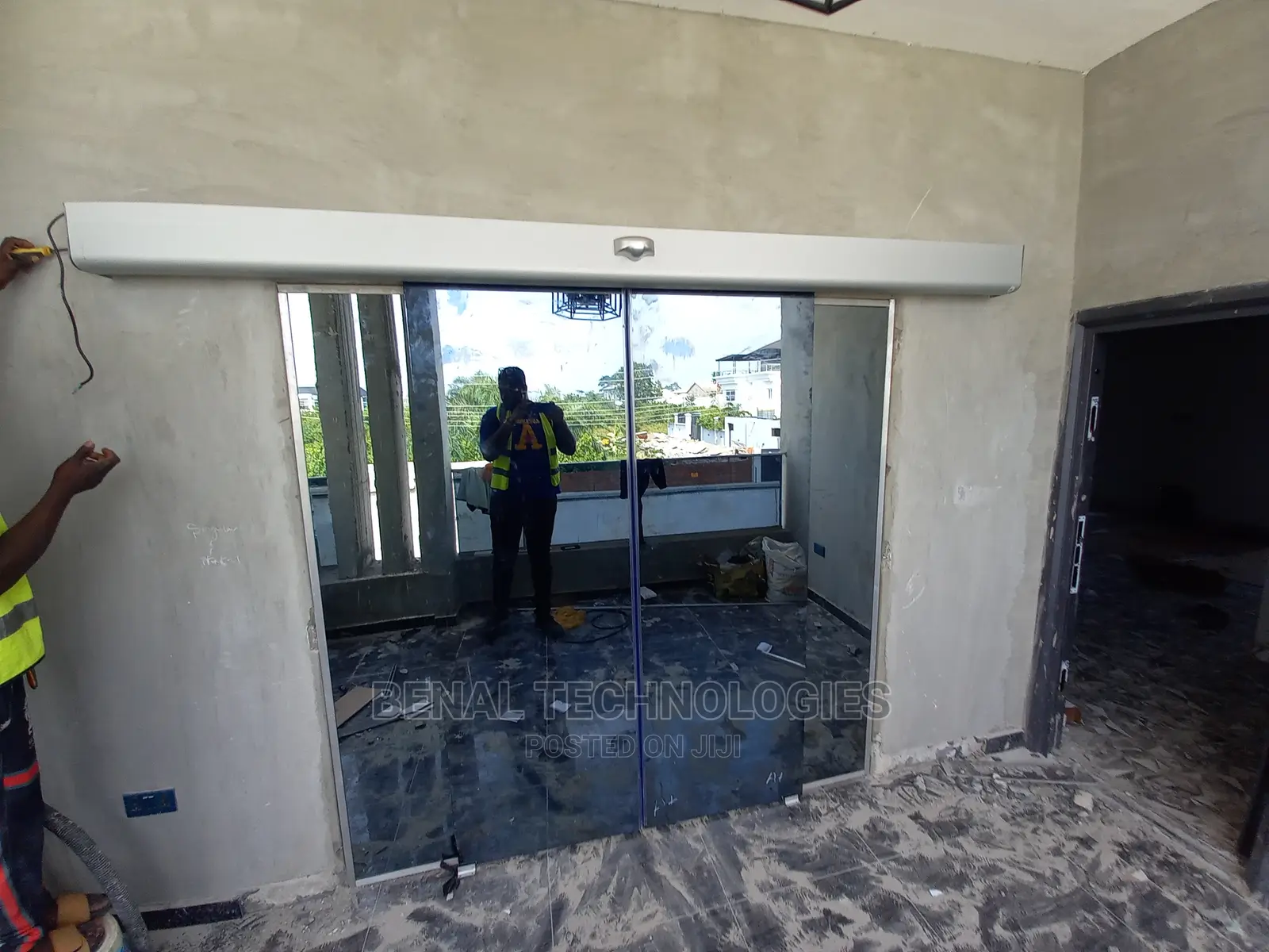 Very Durable Entrance Automatic Sliding Door Okada