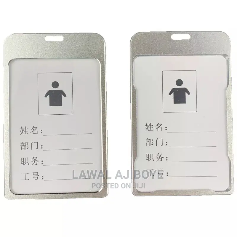 10pcs Aluminium Work Name Card Holders Business Work Card ID