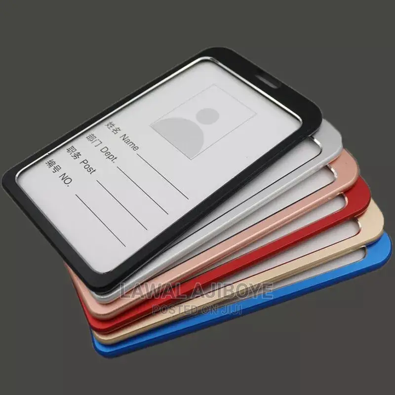 10pcs Aluminium Work Name Card Holders Business Work Card ID