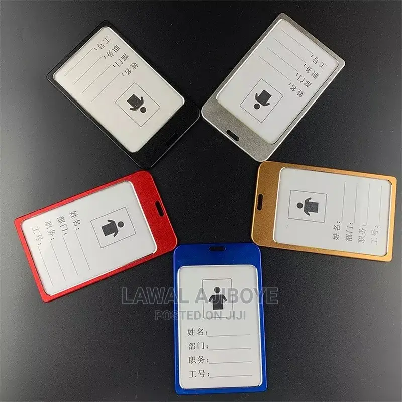 10pcs Aluminium Work Name Card Holders Business Work Card ID