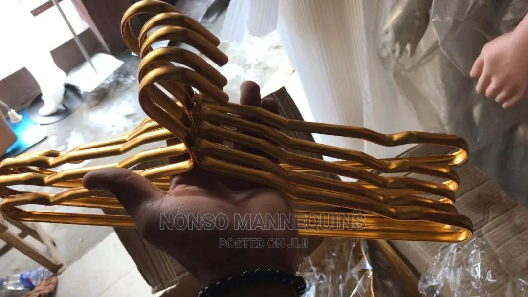Golden Chrome Aluminum Clothes Hangers