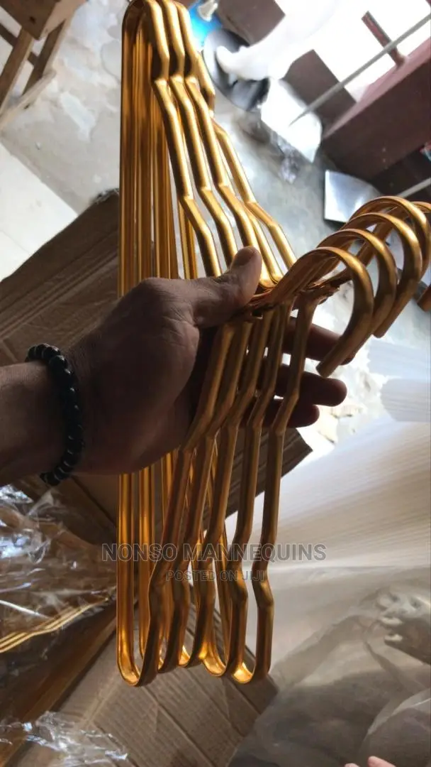 Golden Chrome Aluminum Clothes Hangers